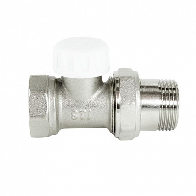 Фото -Регулирующая арматура для радиаторов Клапан запорный прямой STI 1/2"